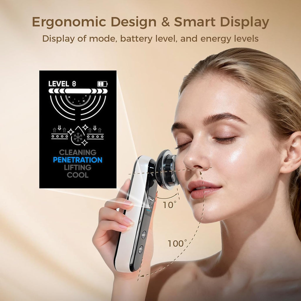 FyneLook Dispositivo facial de microcorriente con terapia de luz ro...