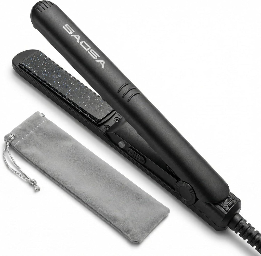 SAOSA Mini plancha plana, plancha de pelo pequeña de cerámica de 0....