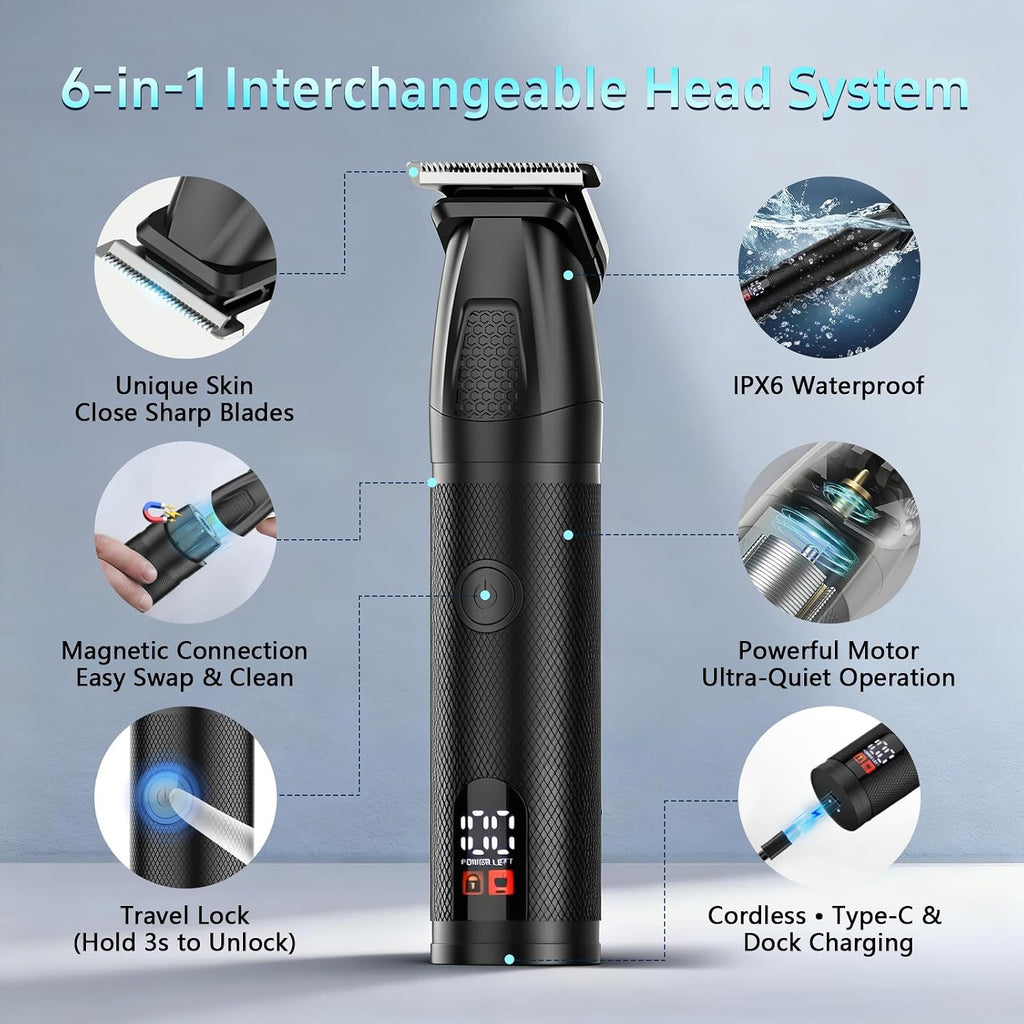 Manscape - Recortadora de cuerpo y barba para hombres, kit de aseo...