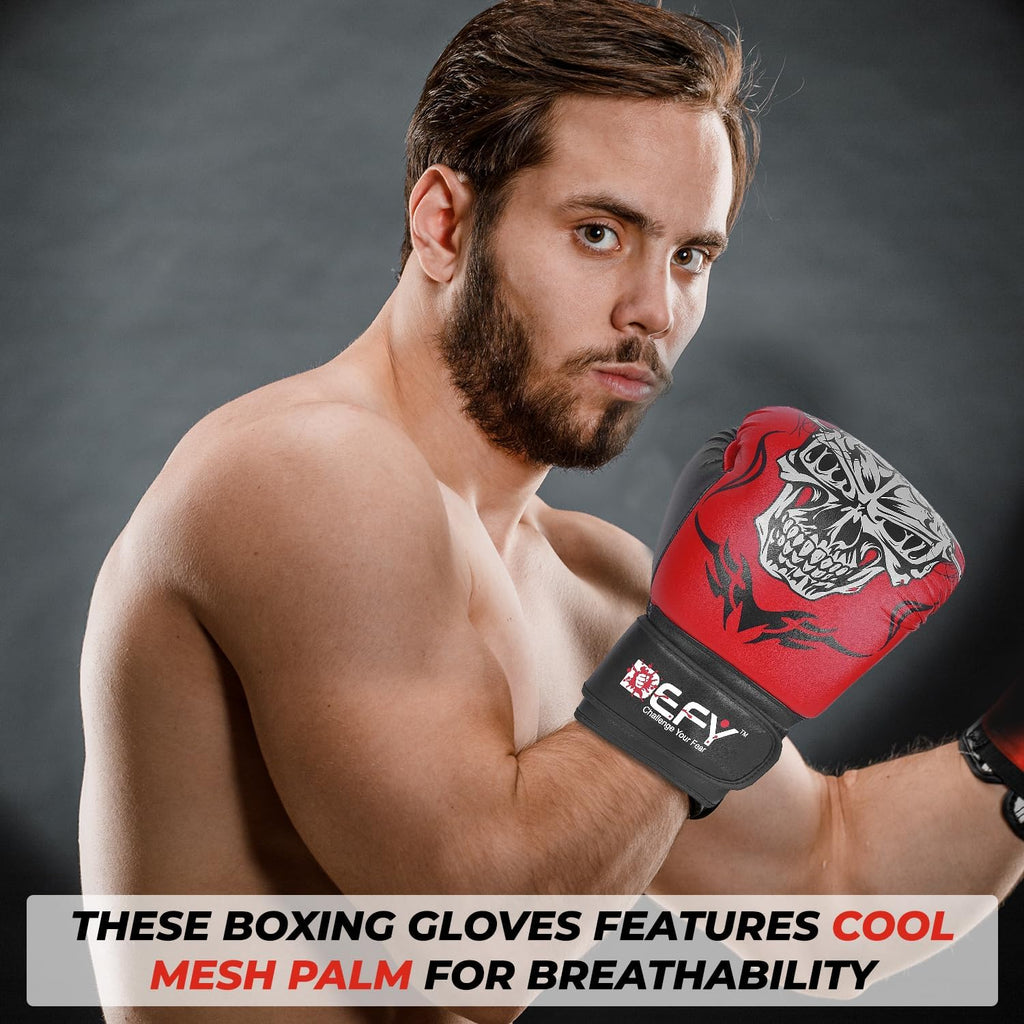 Defy Sports - Guantes de boxeo para hombres y mujeres, de piel sint...