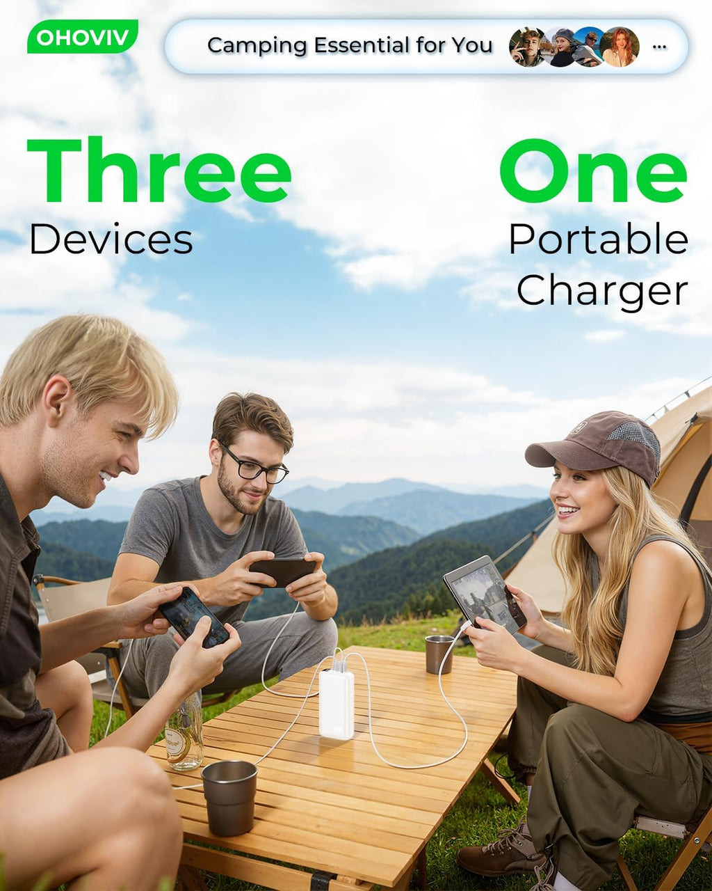 OHOVIV Cargador portátil de 50000 mAh, batería externa de carga ráp...