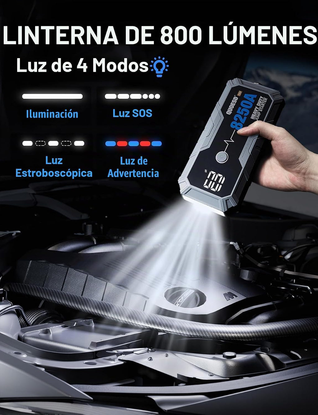 Batería de arranque de arranque 8250A (para todo gas o diésel de 10...