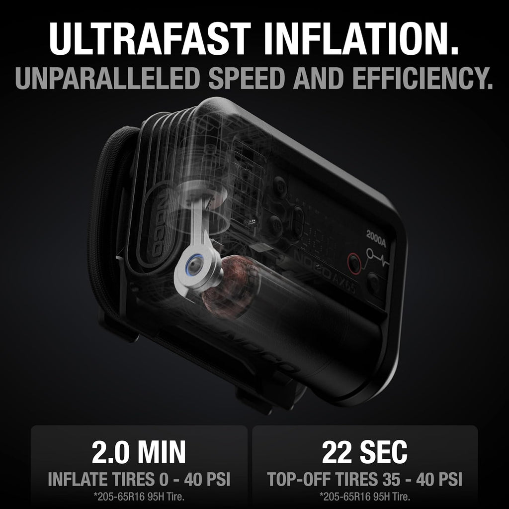 NOCO Boost+Air AX65: Arrancador de 2000A con compresor de aire e in...