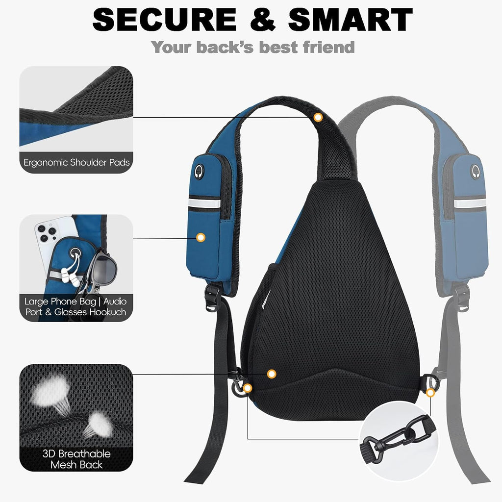 Seektop Bolsa cruzada antirrobo para mujer, con bloqueo RFID, imper...