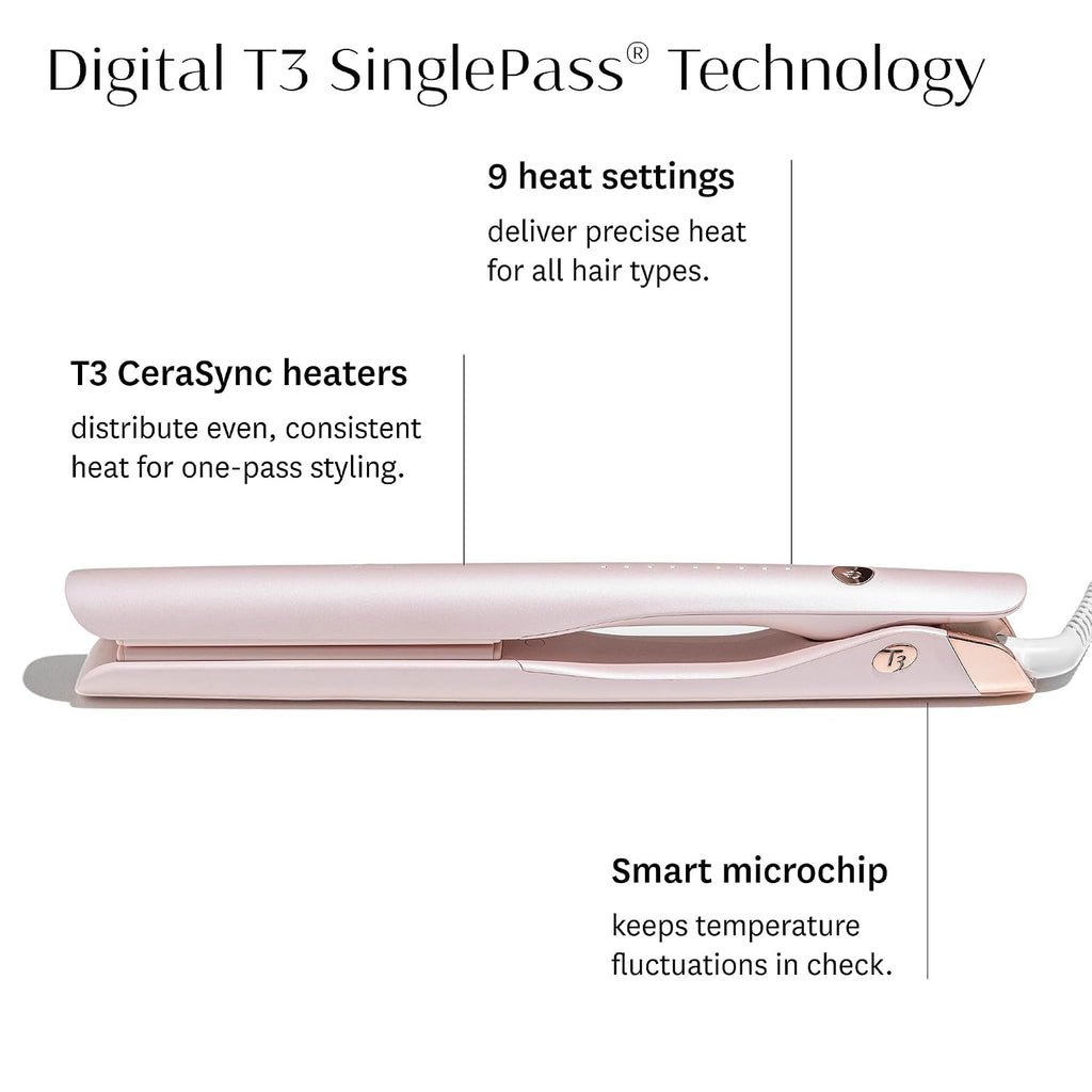 T3 SinglePass Smooth X Plancha Profesional con Placas de Cerámica E...