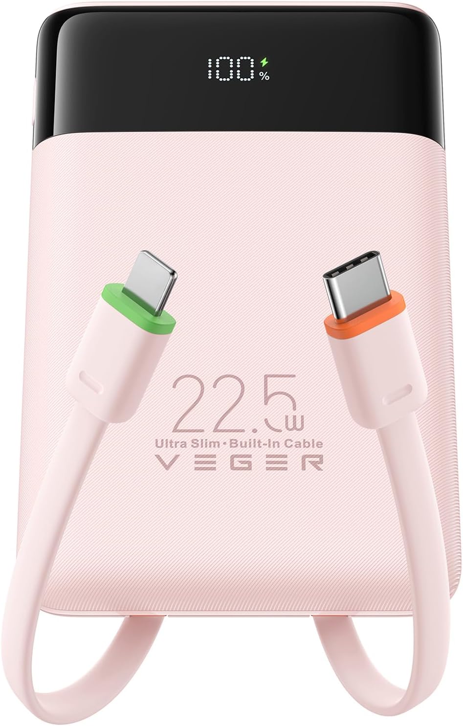 VEGER Cargador portátil de carga rápida de 22.5 W, banco de energía...