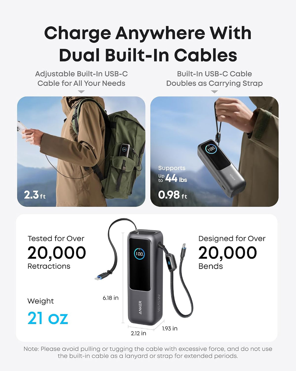 Anker Batería portátil para laptop, cargador portátil de 25,000 mAh...