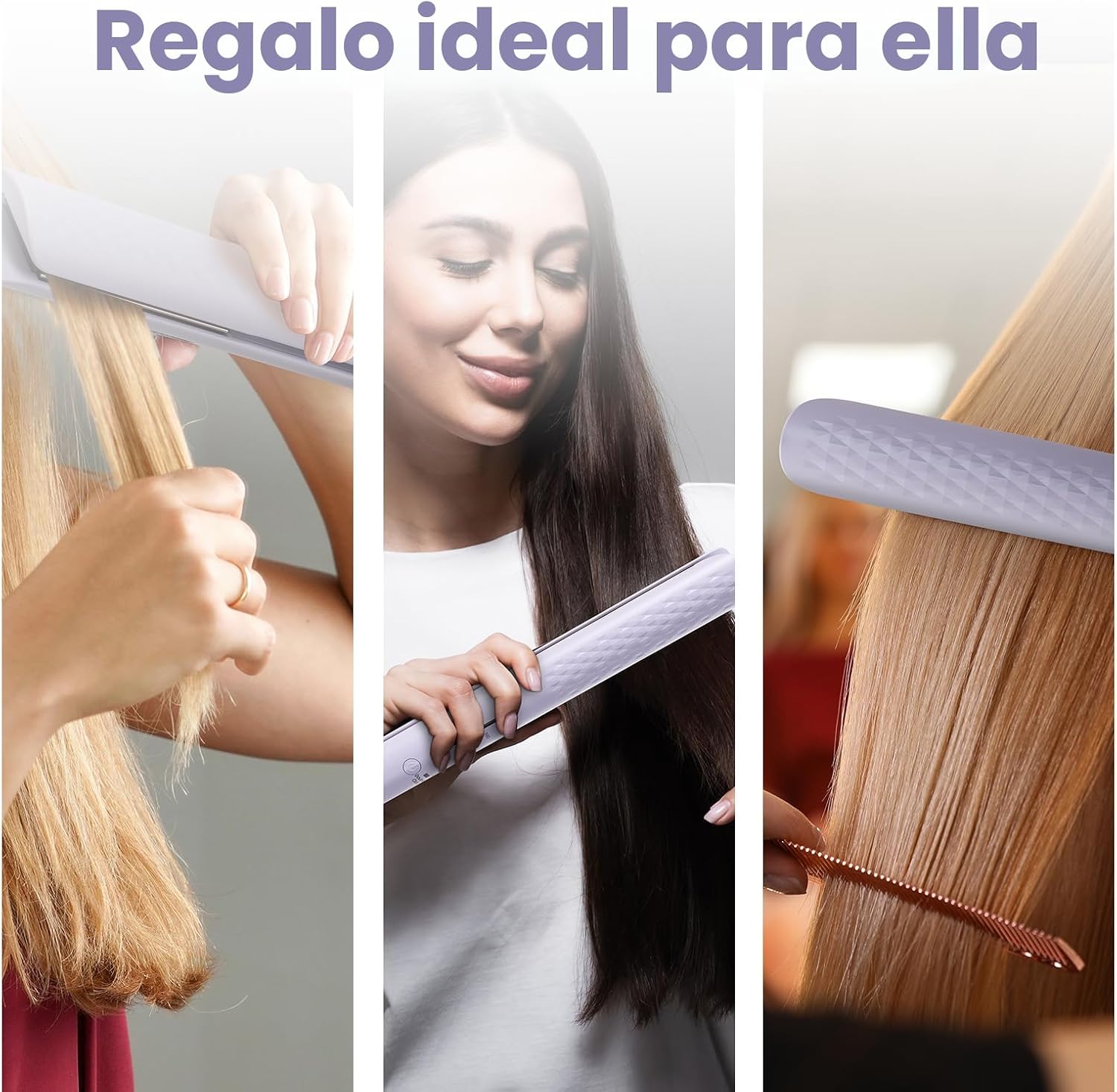 Quico Plancha para el cabello, alisadora de cabello de viaje global...