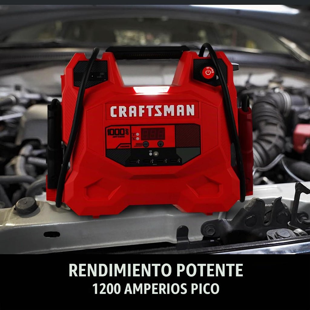 CRAFTSMAN Arrancador de batería de automóvil de 1000A y estación de...
