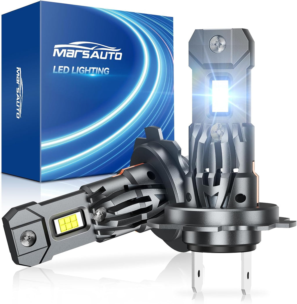 Marsauto - Bombillas H7, 30.000 lm 800 % más brillantes, tamaño rea...
