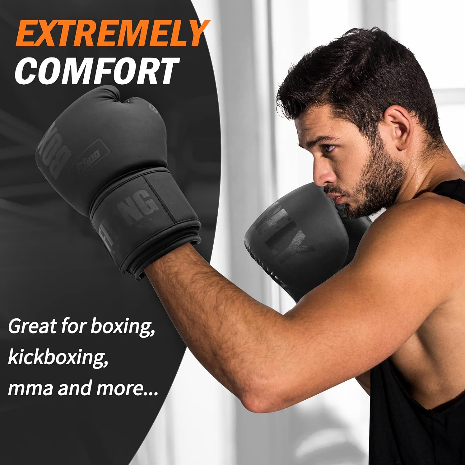 FIVING Guantes de boxeo para hombres y mujeres, adecuados para boxe...