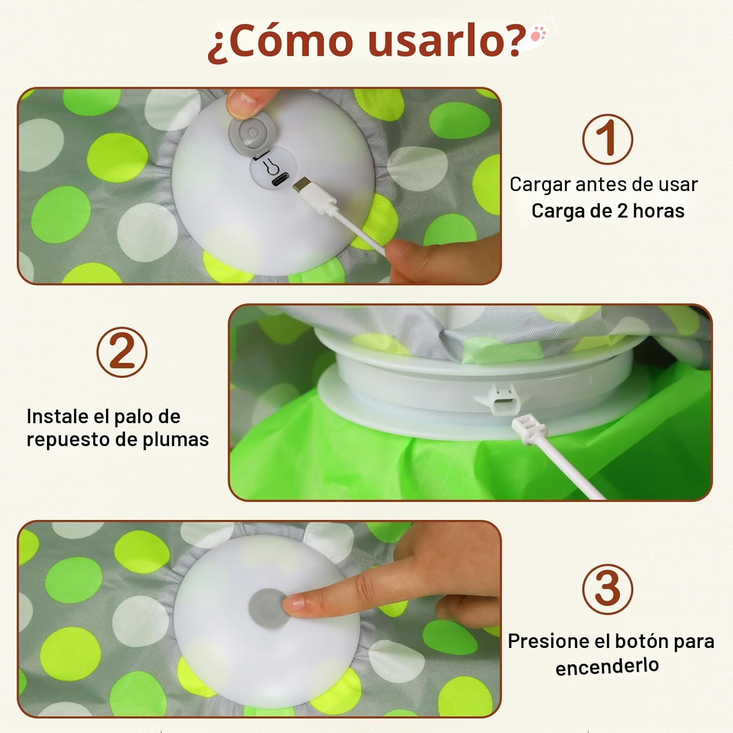 Sofolor Juguete interactivo para gatos, juguetes automáticos para g...