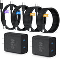 QZIIW Cargador súper rápido Samsung tipo C, bloque de carga rápida...