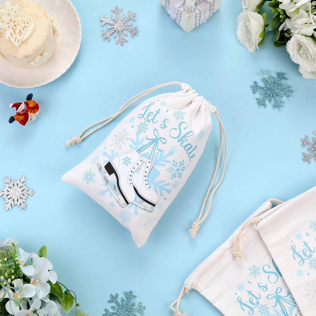 Serencatcher 12 bolsas de regalo de patinaje sobre hielo, bolsas de...