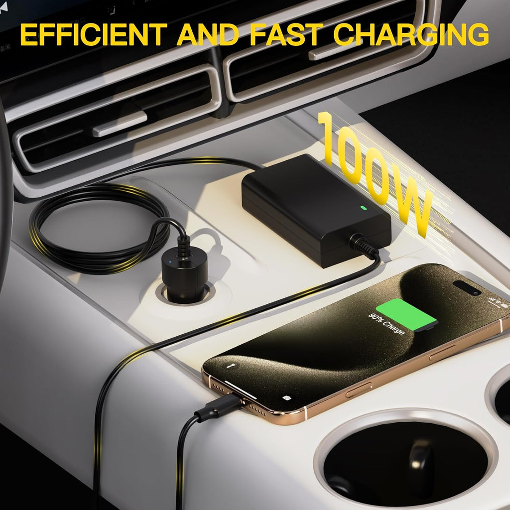 Cargador de coche USB-C de 100 W para Dell Latitude\/XPS\/Precision...