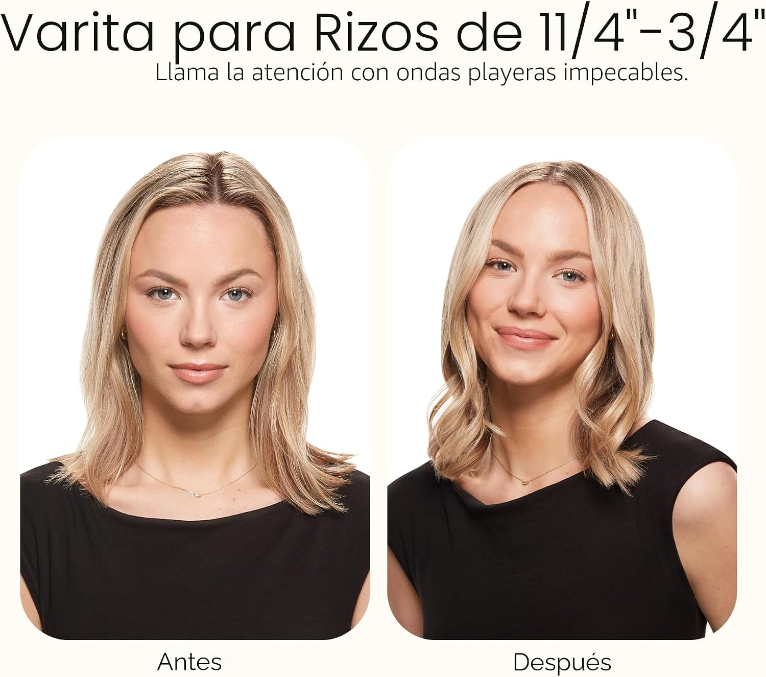 Conair Varita rizadora cónica de cerámica doble, se estrecha de 1¼...