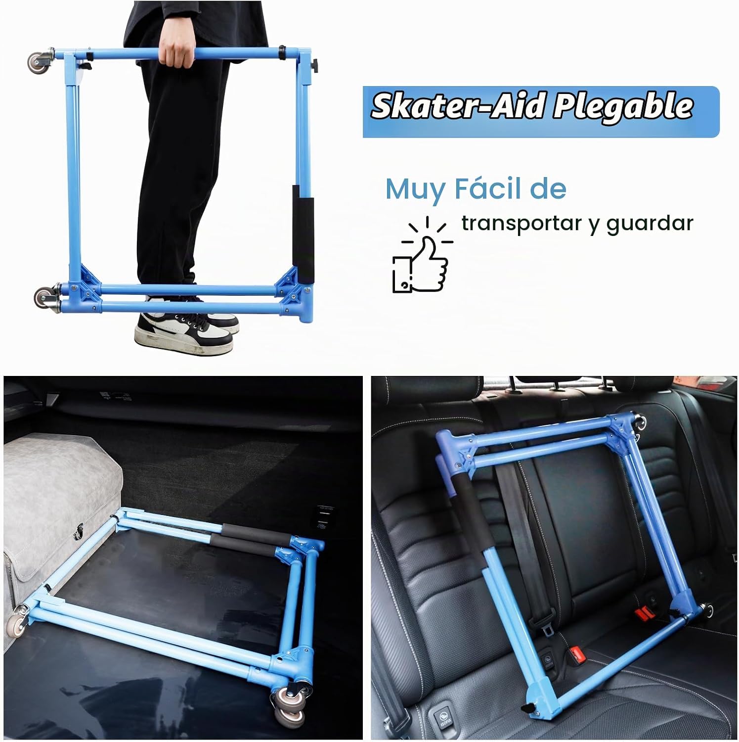 GanFindX Ayuda Plegable para Patinadores para Niños Patinaje sobre...