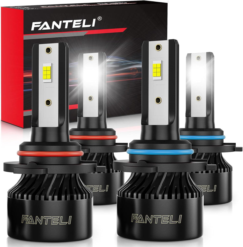 FANTELI Juego de bombillas 6500K blanco frío 40000LM 900% de brillo...
