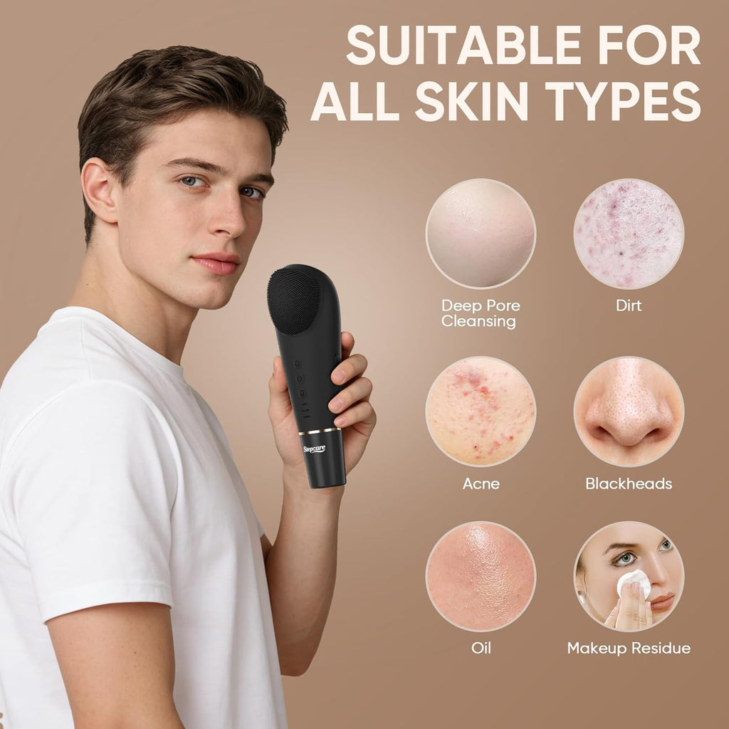 Stepcare Limpiador facial de silicona raspador de puntos negros rec...