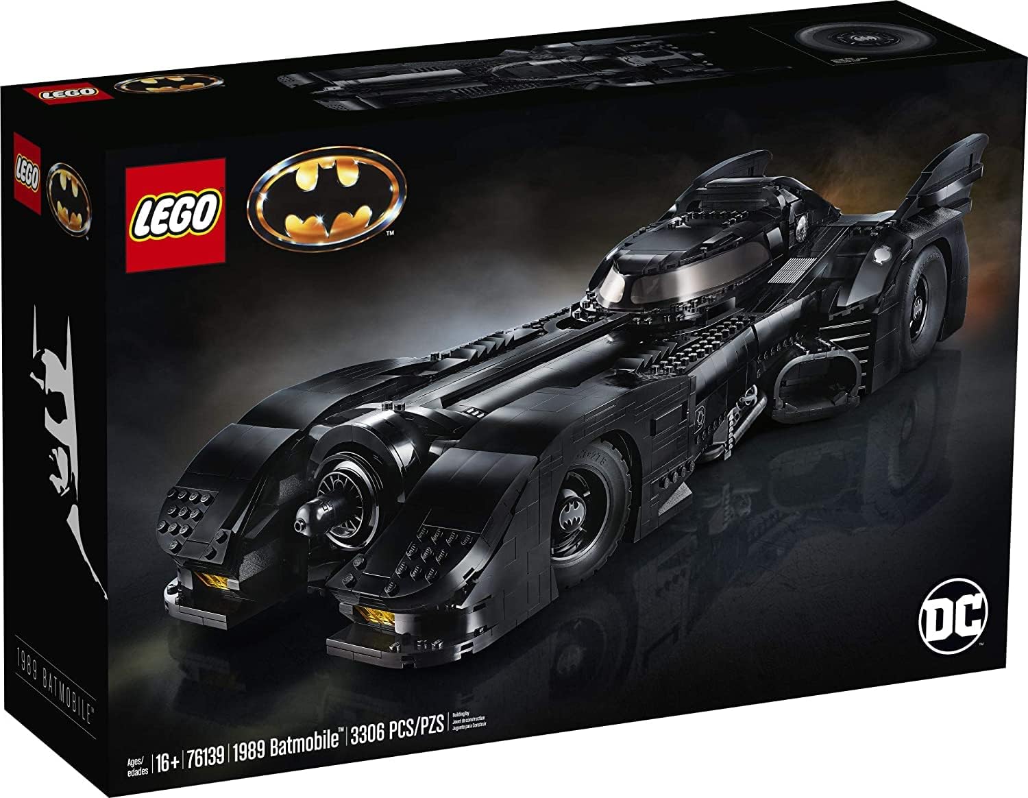 LEGO DC Batman 1989 Batmobile 76139 Kit de construcción (3,306 piezas)