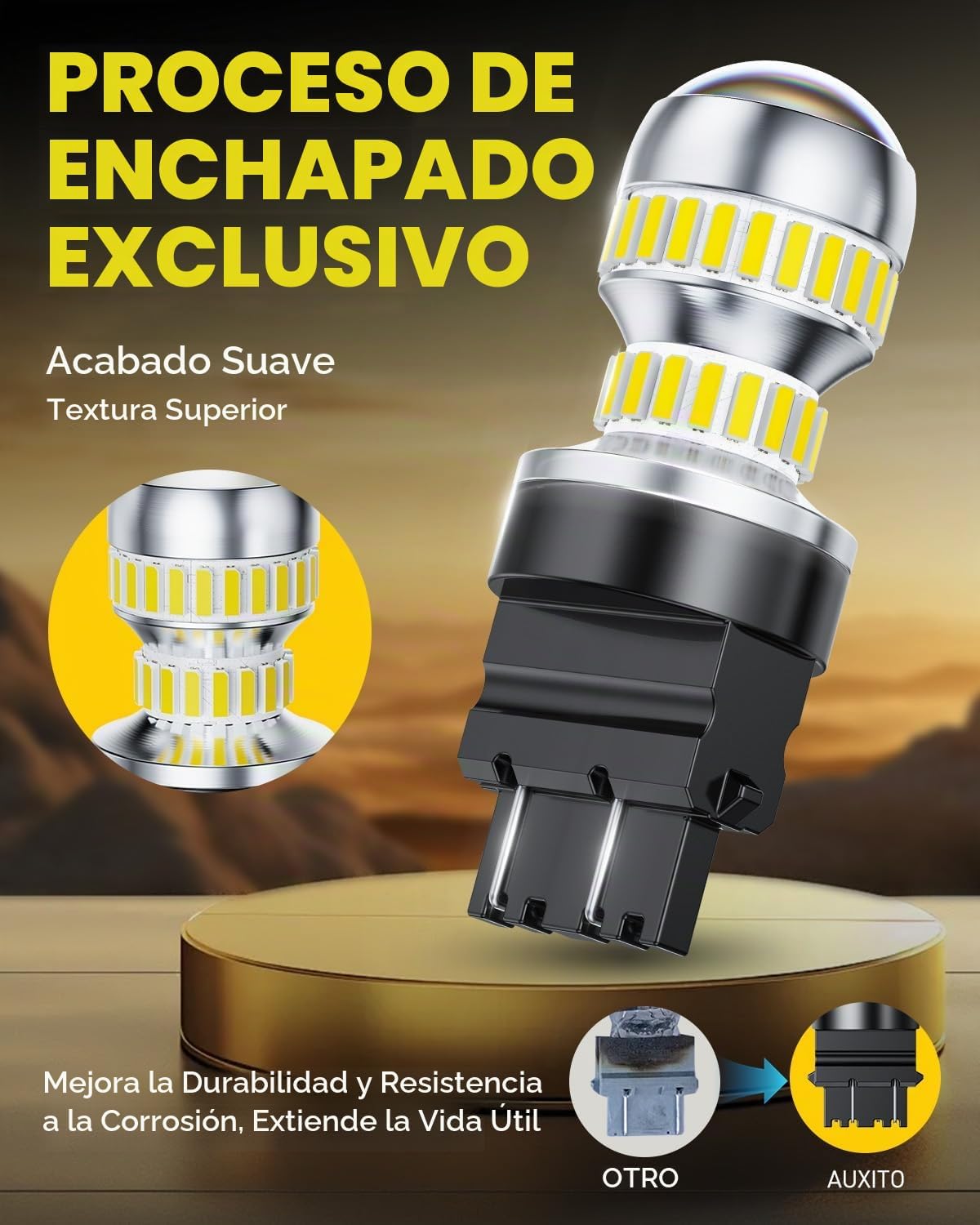 AUXITO 3157 - Foco LED blanco, súper brillante 3156 3056 3057 4157...