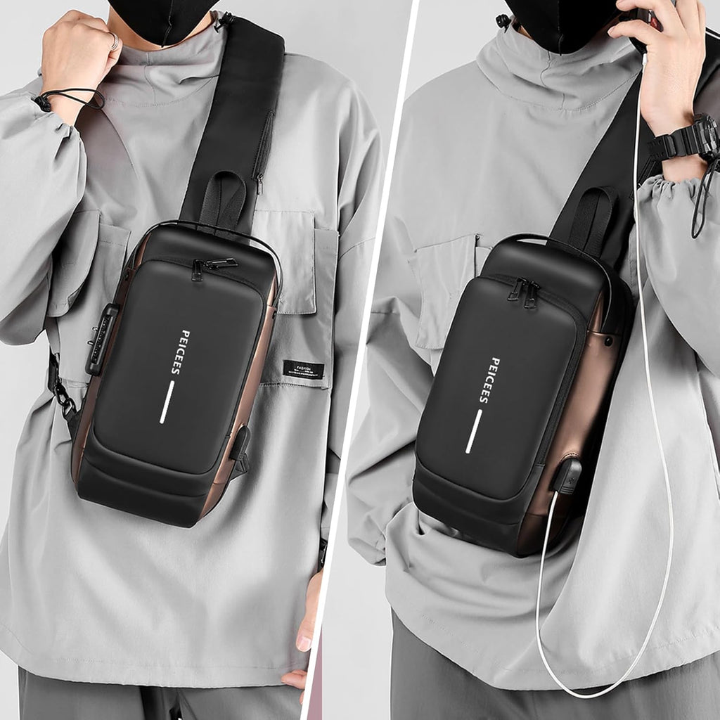 Peicees Bolso Cruzado para Hombre Bolsos para Hombre Bolso para Hom...