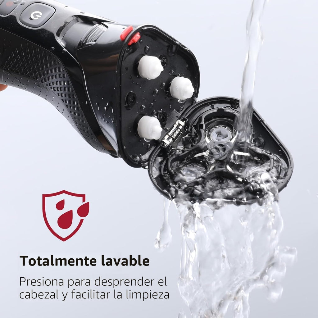Maquinilla de afeitar eléctrica rategist 3 en 1 para hombres: acele...