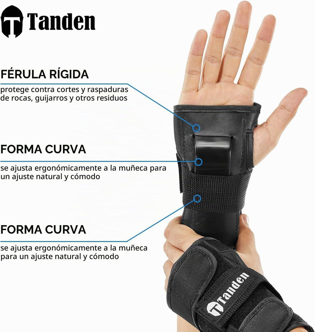 Tanden - Protectores de muñeca para patinaje, equipo de protección...