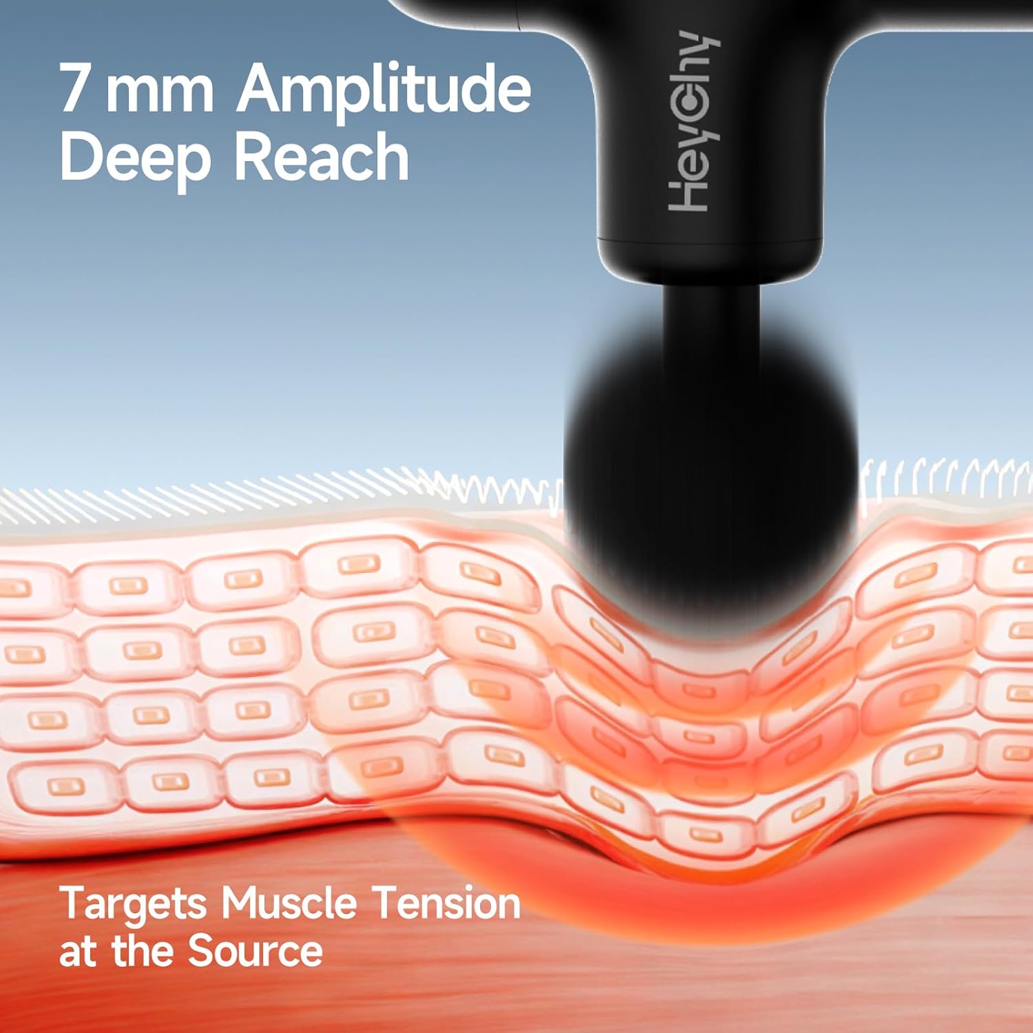 HEYCHY Super Mini pistola de masaje de tejido profundo, masajeador...