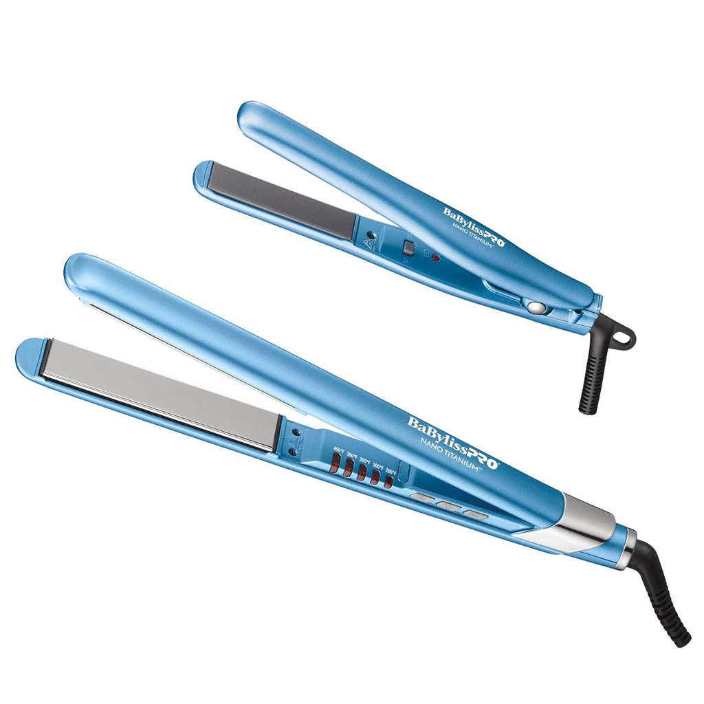 Plancha de pelo ultra elegante BabylissPRO Nano Titanium, plancha p...