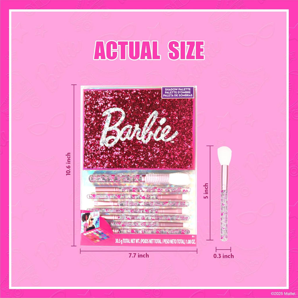 Barbie - Paleta de Sombras de Ojos de 35 Compartimentos, Colores Br...