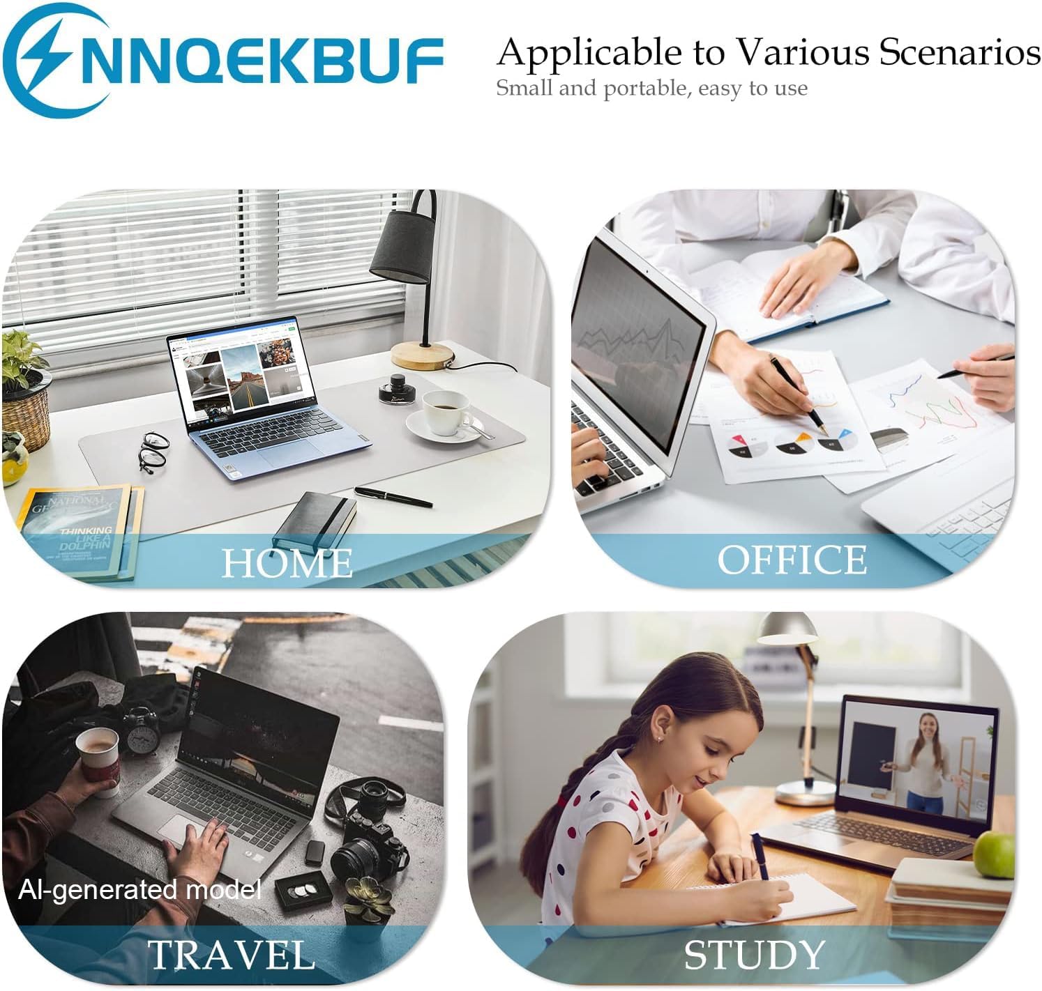 NNQEKBUF Cargador universal para portátil USB C de 45 W y 65 W, com...