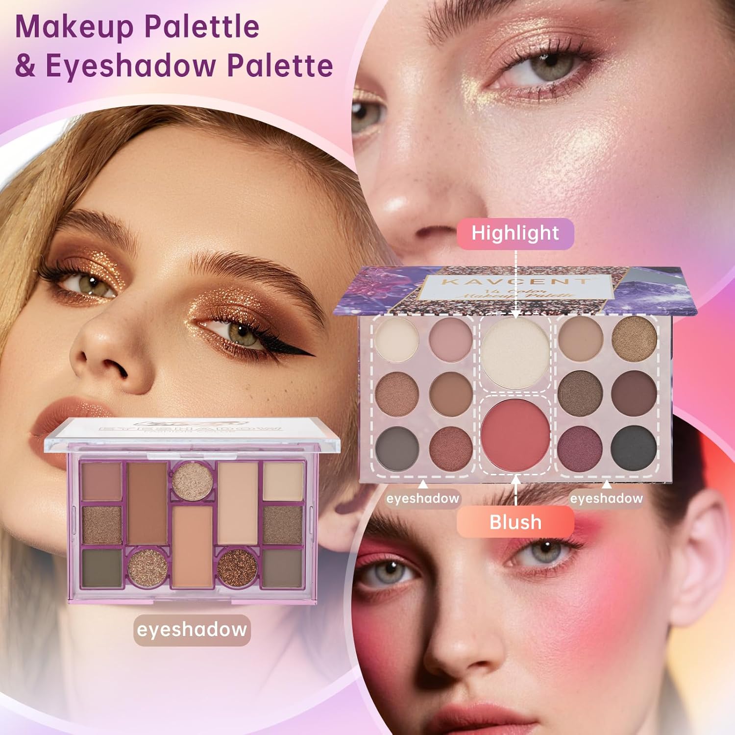Kit de maquillaje para mujeres adolescentes, kit completo de maquil...