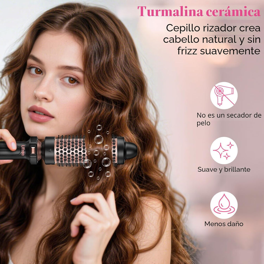 Set Ufree 7 en 1, rizador de pelo con barriles cerámicos intercambi...