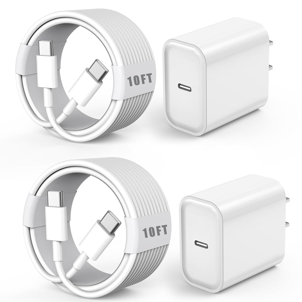 Cargador USB C para iPhone 16 de carga rápida, paquete de 2 bloques...