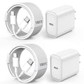 Cargador USB C para iPhone 16 de carga rápida, paquete de 2 bloques...