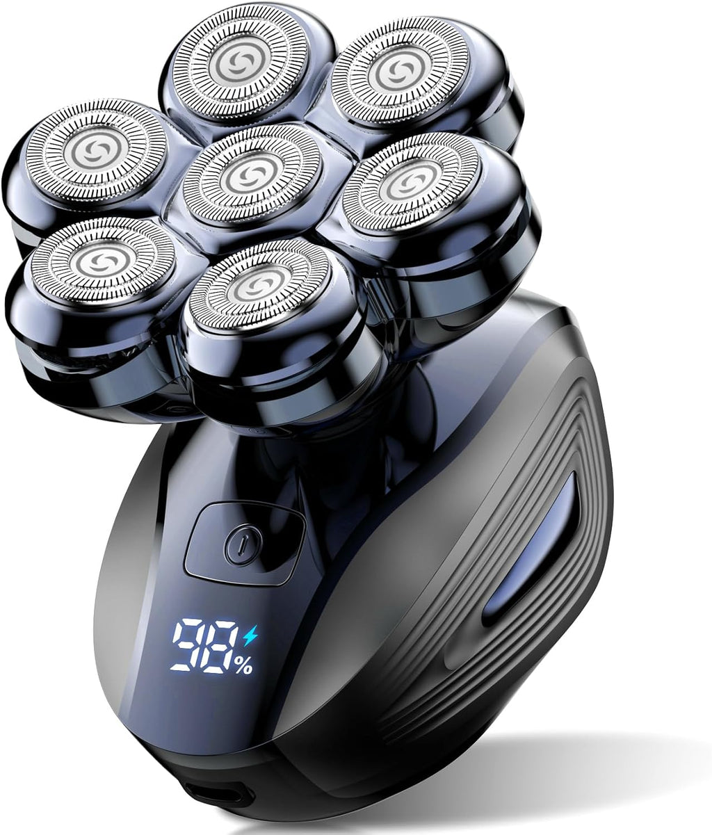 Afeitadoras de cabeza para hombres calvos: 𝟕𝐃 𝐅𝐥𝐨𝐚𝐭𝐢𝐧𝐠 Maquinilla d...