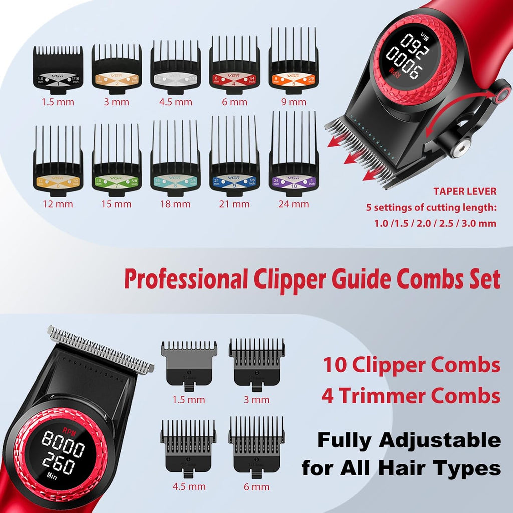 VGR 001 y 977 - Cortapelos profesionales para hombres, cortapelos i...