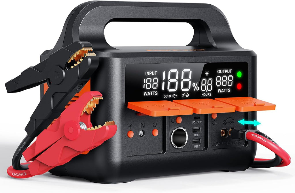 KeenPower Arrancador de 8000A LiFeMnPO4 para todos los coches de 12...