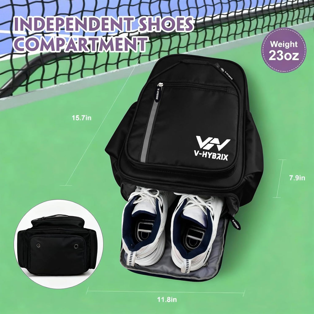 VHYBRIX Bolsas de pickleball, mochila impermeable de lujo de 30 lit...