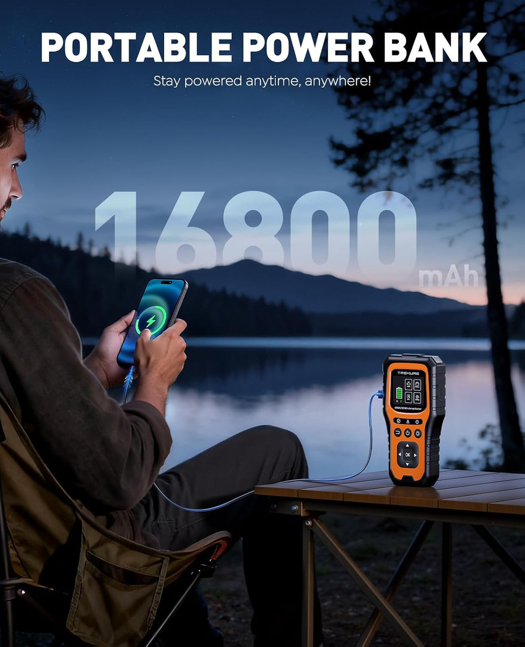 Arrancador de batería de automóvil con escáner OBD2 5000A, arrancad...