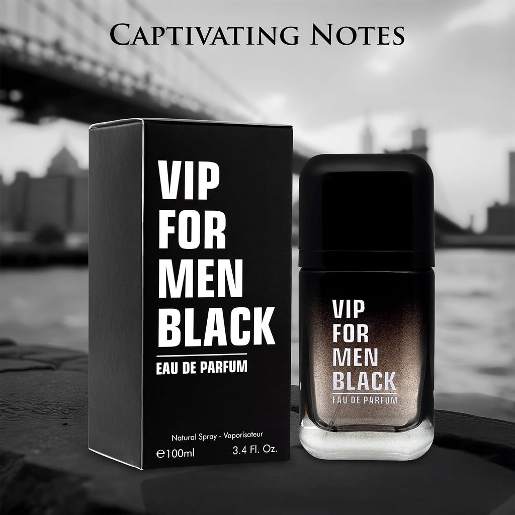 VIP Black for Men Eau De Parfum \u2013 Fragancia aromática Fougere...