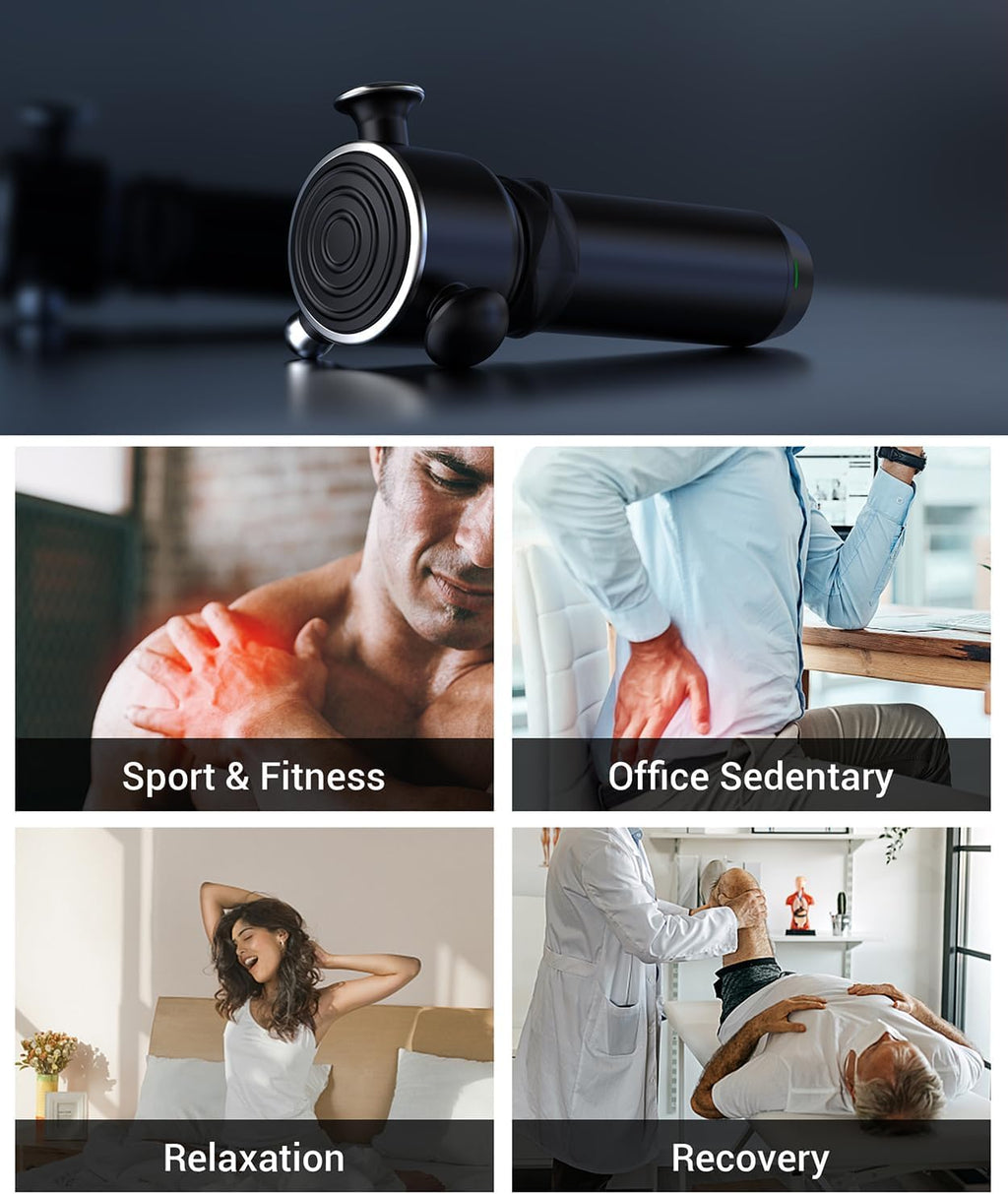 HYAKO R1 Masajeador Muscular Vibratorio de Tejido Profundo - Masaje...