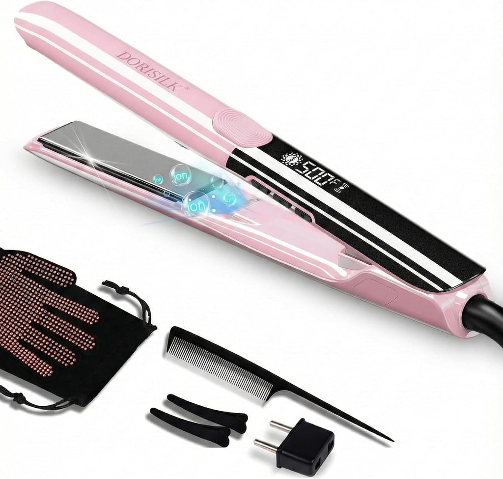 DORISILK Plancha de Cabello Profesional de Alta Temperatura de 500...