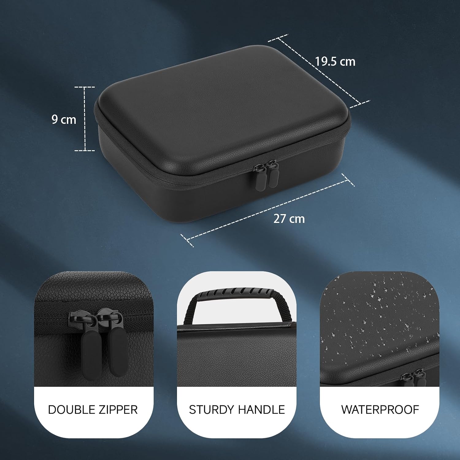 MOSLA Estuche duro para accesorios de peluquero para cortar el cabe...
