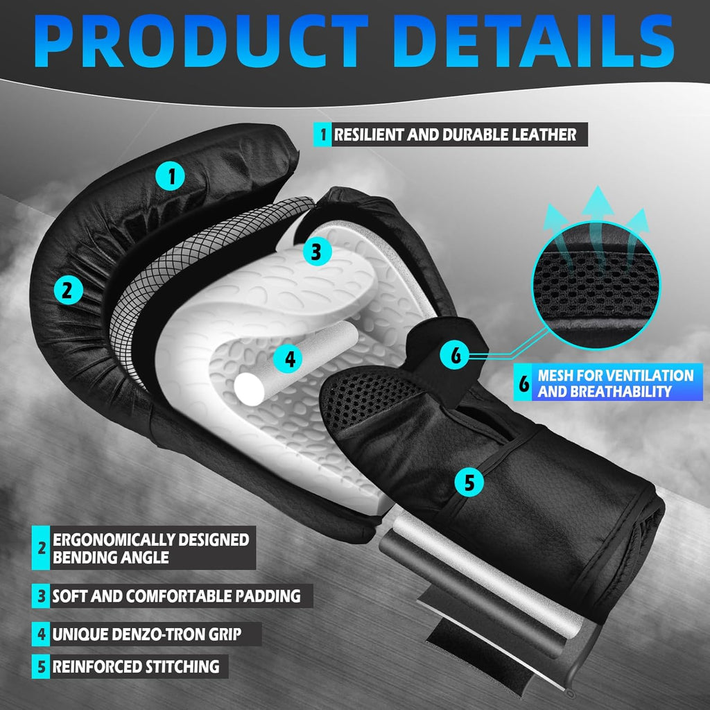 Guantes de boxeo para hombres y mujeres, guantes de entrenamiento p...