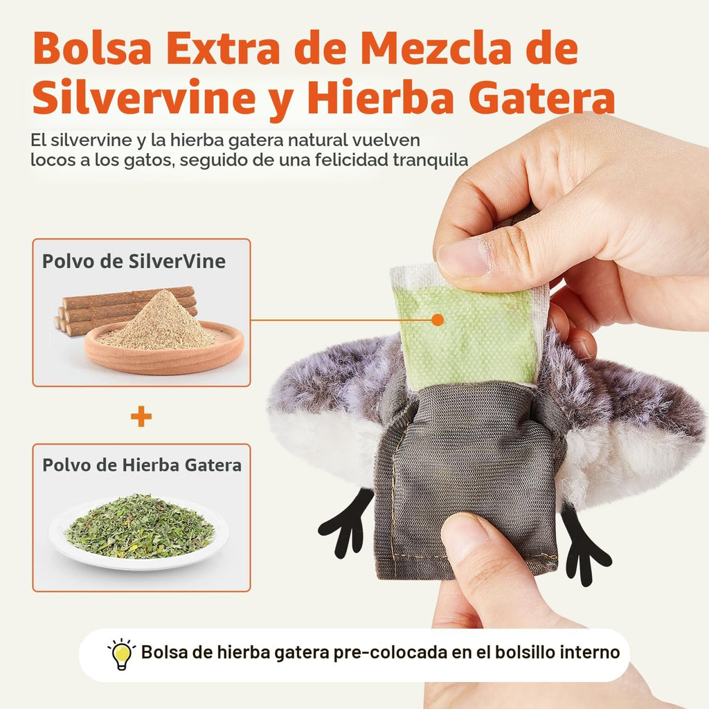 Potaroma Juguetes para Gatos 2 Piezas Pareja de Andarillas Aleteo,...