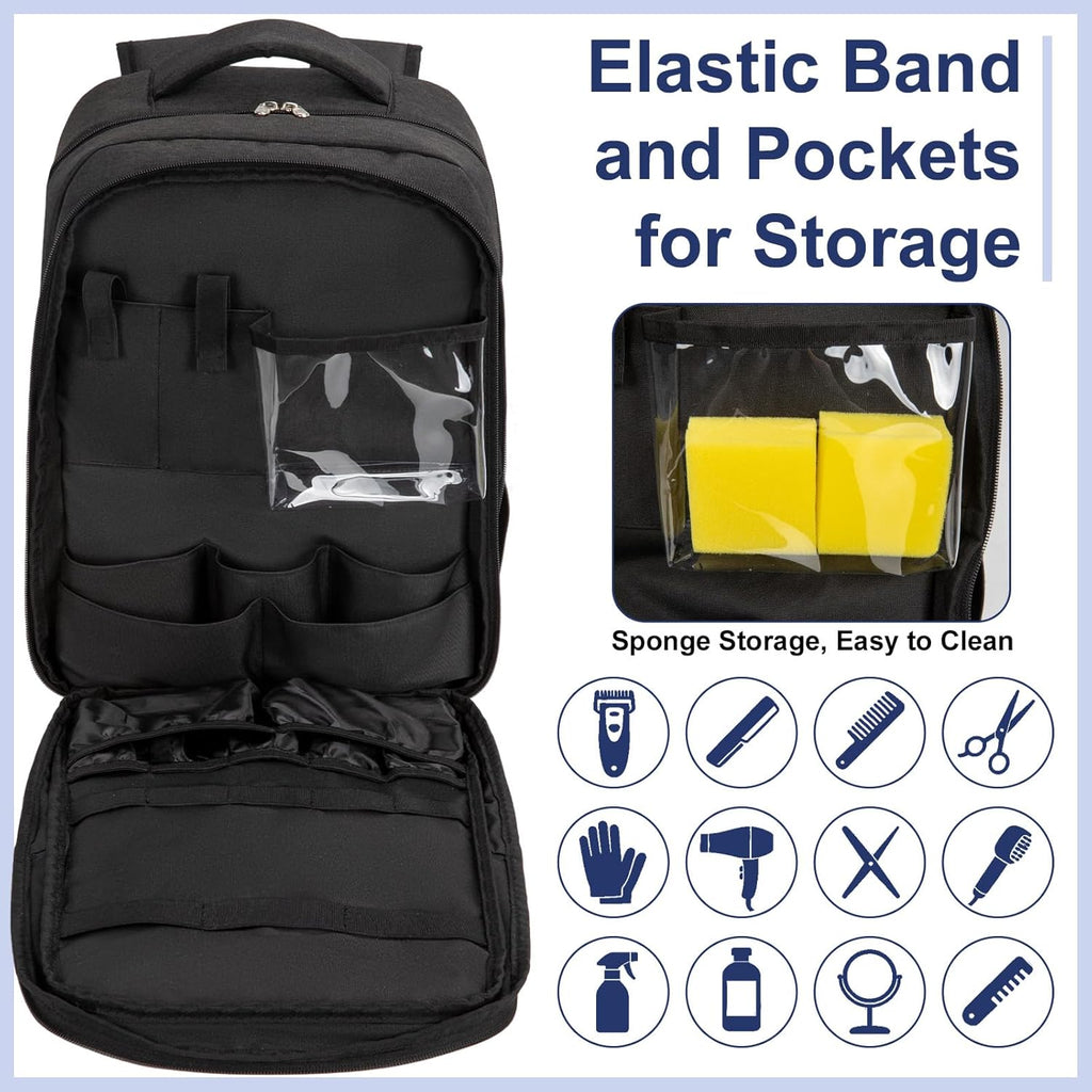 GDNasist Bolsa de suministros de peluquería, mochila portátil para...