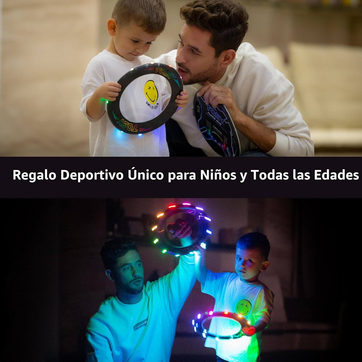 TOSY Flying Ring - 36 RGB Multicolor or 12 Monocolor LEDs, Super Br...