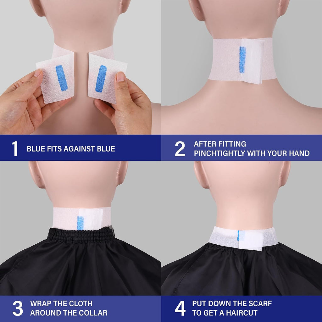 Papel desechable para cuello de peluquero con herramienta de acceso...